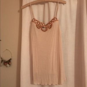 Wood beaded camisole
