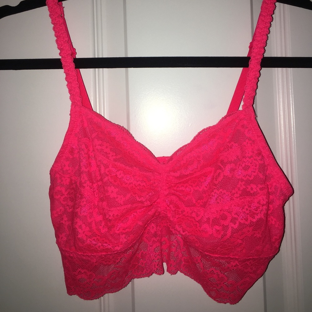 Victoria's Secret pink lace bralette