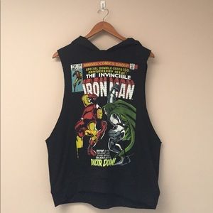 Forever 21 Sleeveless Iron Man Hoodie/Sweatshirt