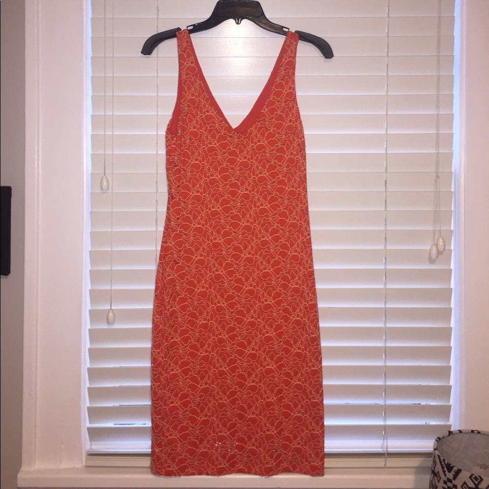 Orange Lace Dress
