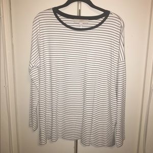 Loft striped light weight flowy top