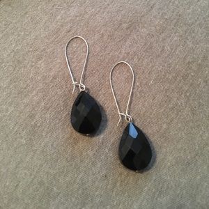 Black Drop Earrings