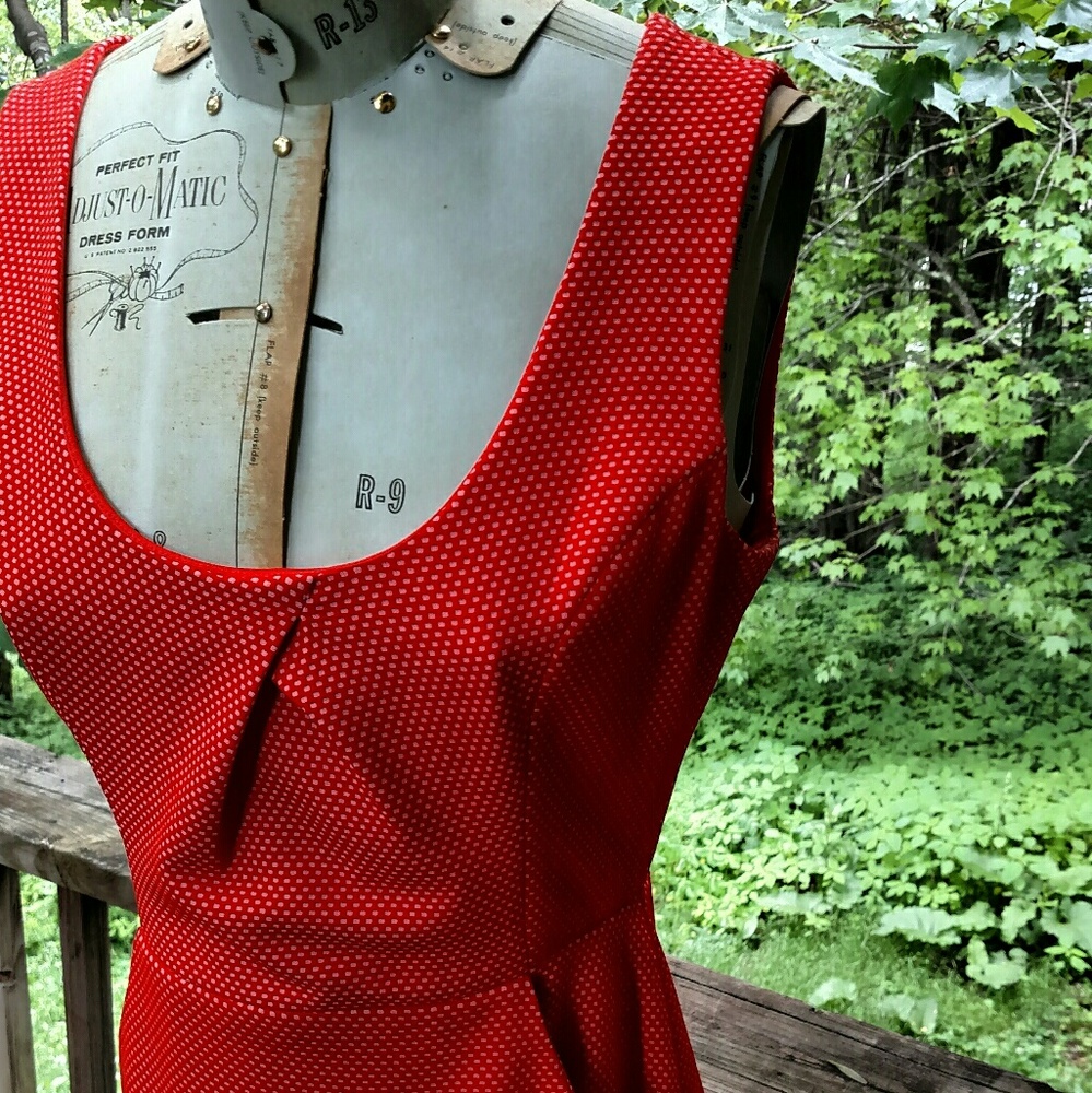 Orange Polka Dot Dress