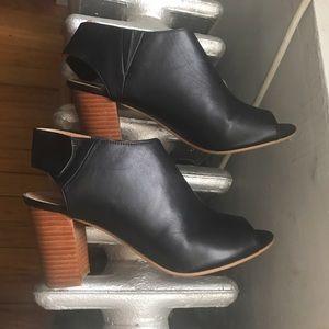 Super comfortable open toe booties