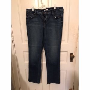 LOFT Curvy straight jeans