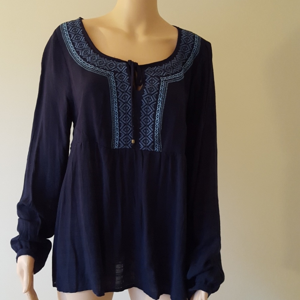 Shirt Navy bohemian style
