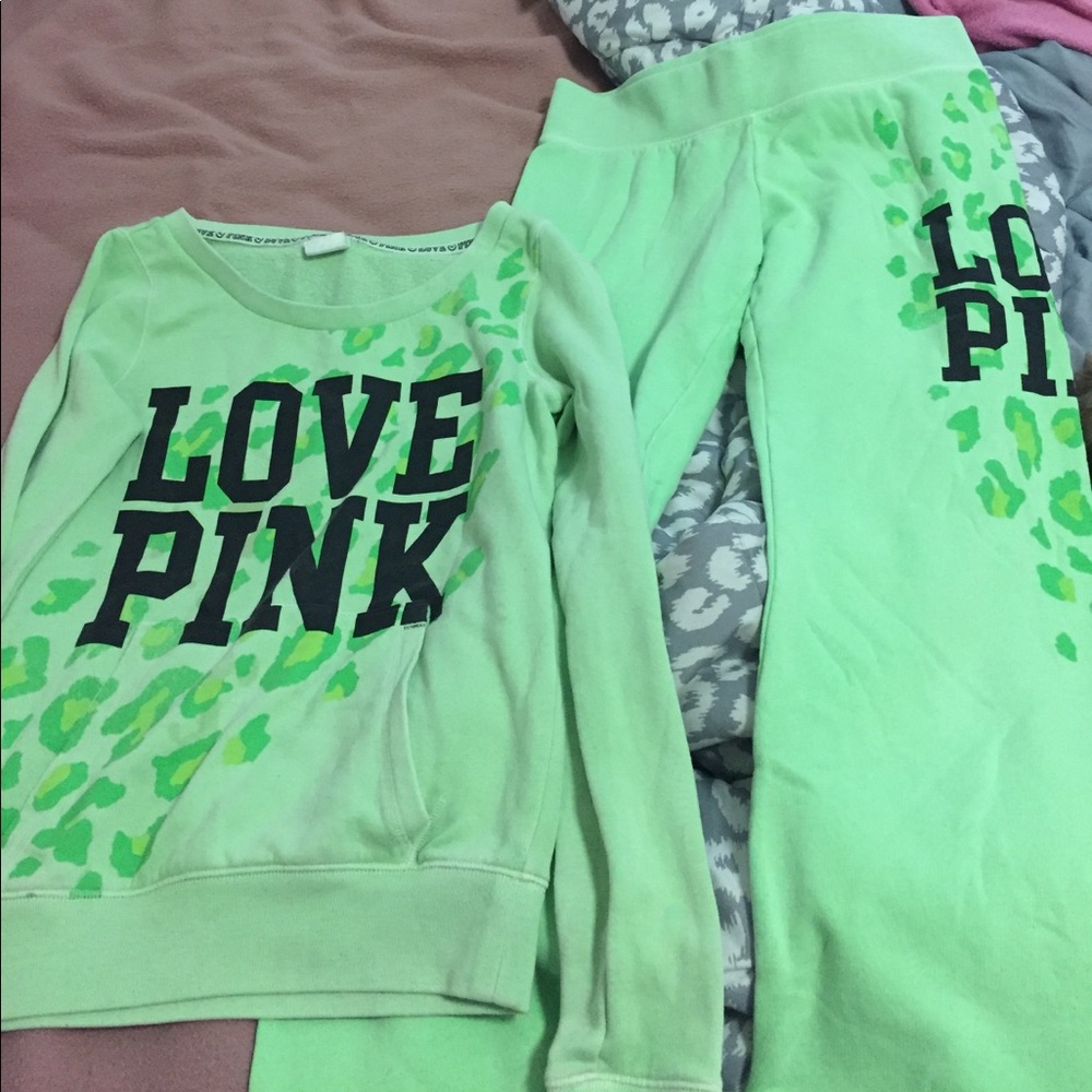 Victoria's Secret Pink Sweatshirt Set