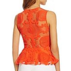 Gianni bini red orange lace top