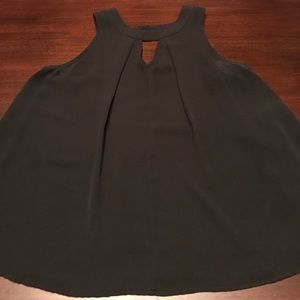 Women's L Xhilaration (Target) Flowy Top Black