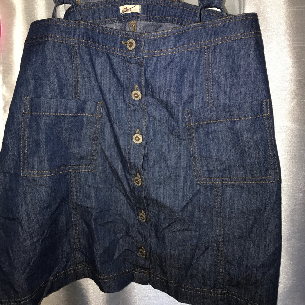 Button up overall skirt