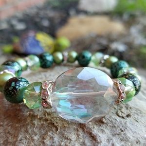 Crystal & Pearl Bracelet