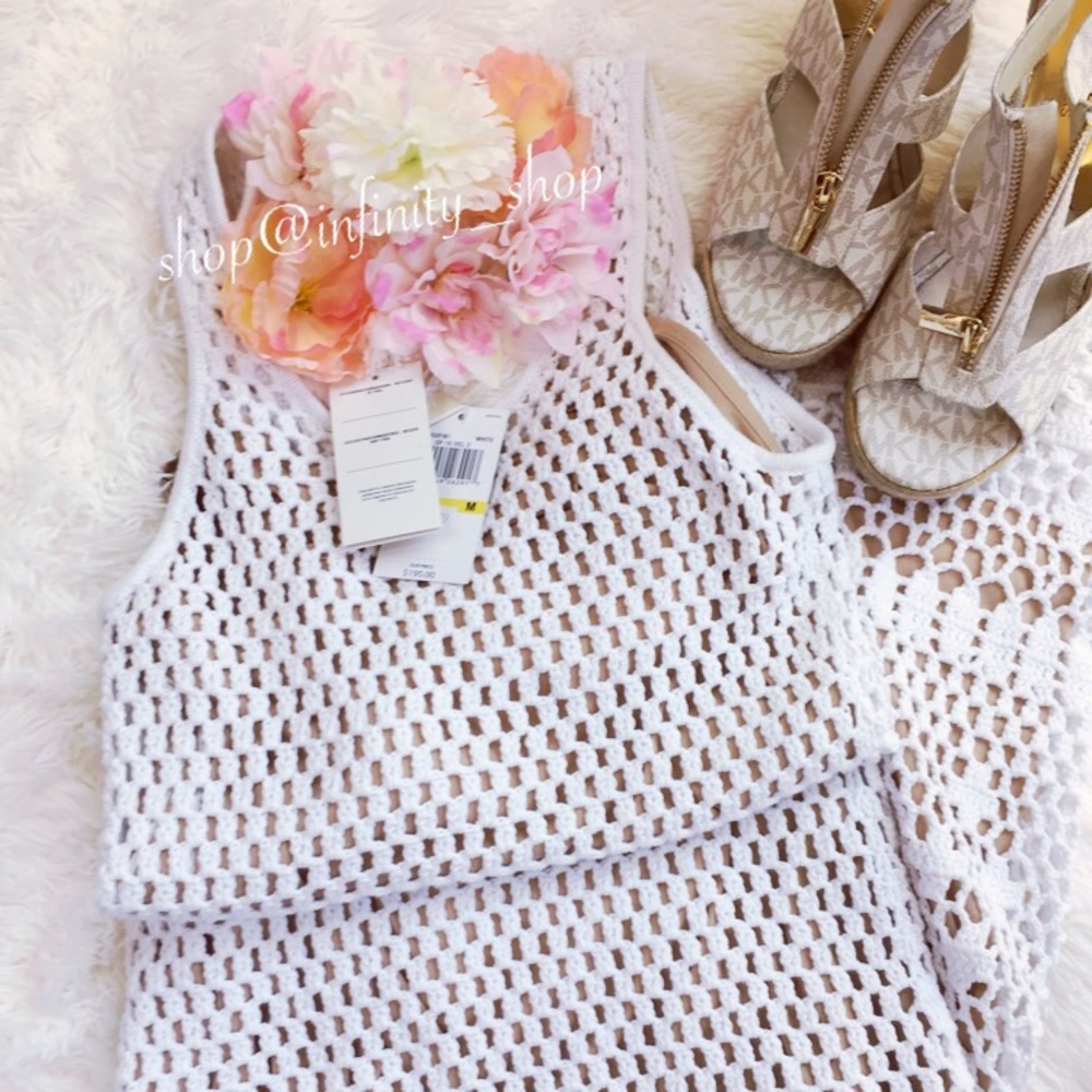 Michael Kors Crochet White Dress