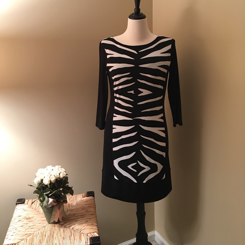 Zebra print dress