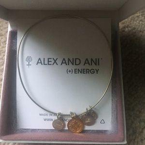 silver &gold Jerusalem cross Alex and Ani bracelet