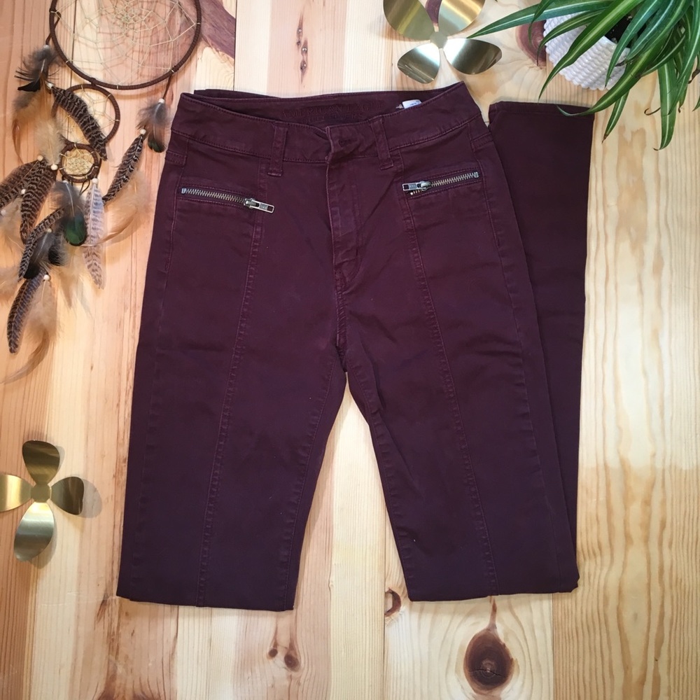 Burgundy Jegging