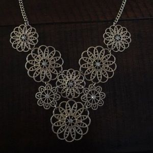 Gold flower necklace