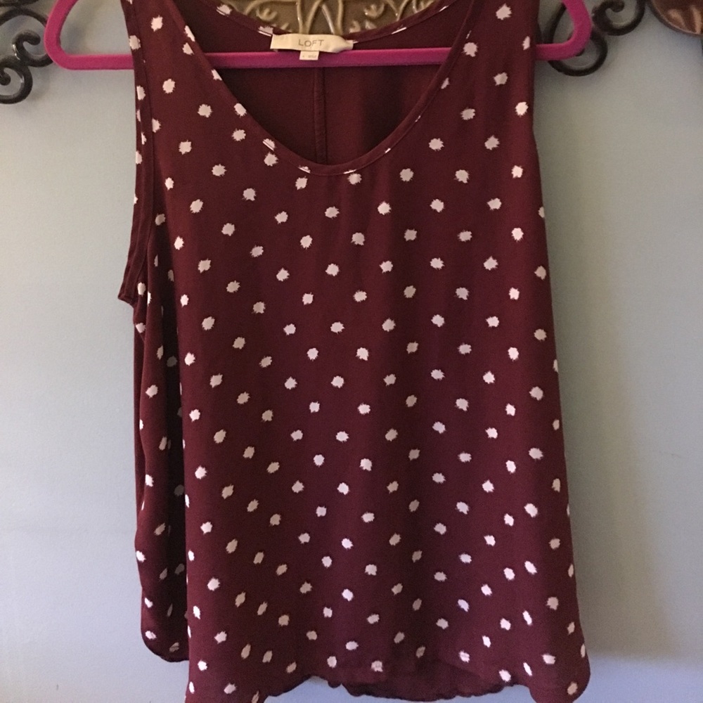 The Loft polyester tank