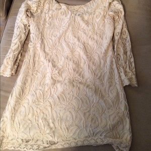 Lace cream colored top/dress