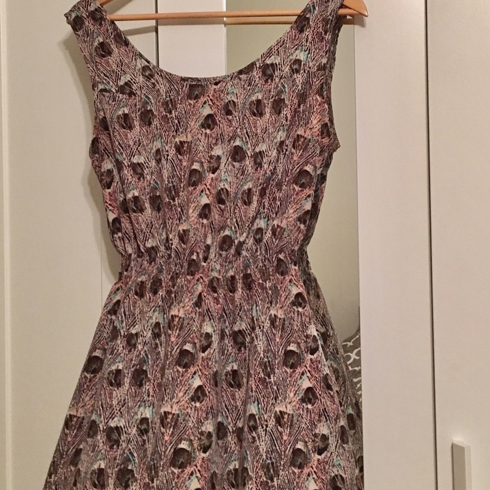 ⚫️BUY ONE GET ONE FREE! Peacock skater dress
