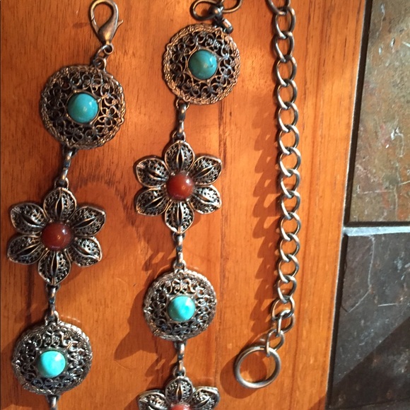 Vintage Flower Chain Belt main image 3