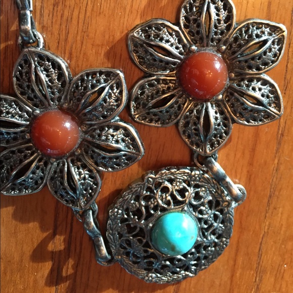 Vintage Flower Chain Belt