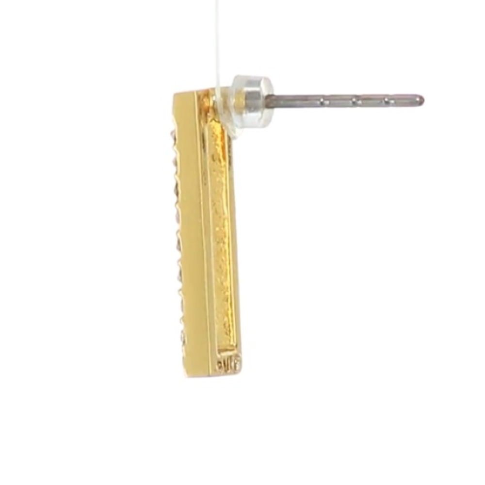 rebecca minkoff // rectangle pavé earrings - Picture 3 of 4