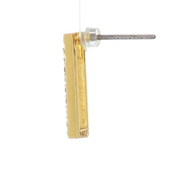 rebecca minkoff // rectangle pavé earrings - Picture 3 of 4