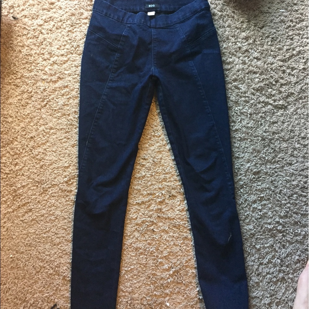 Pulling skinny jeans