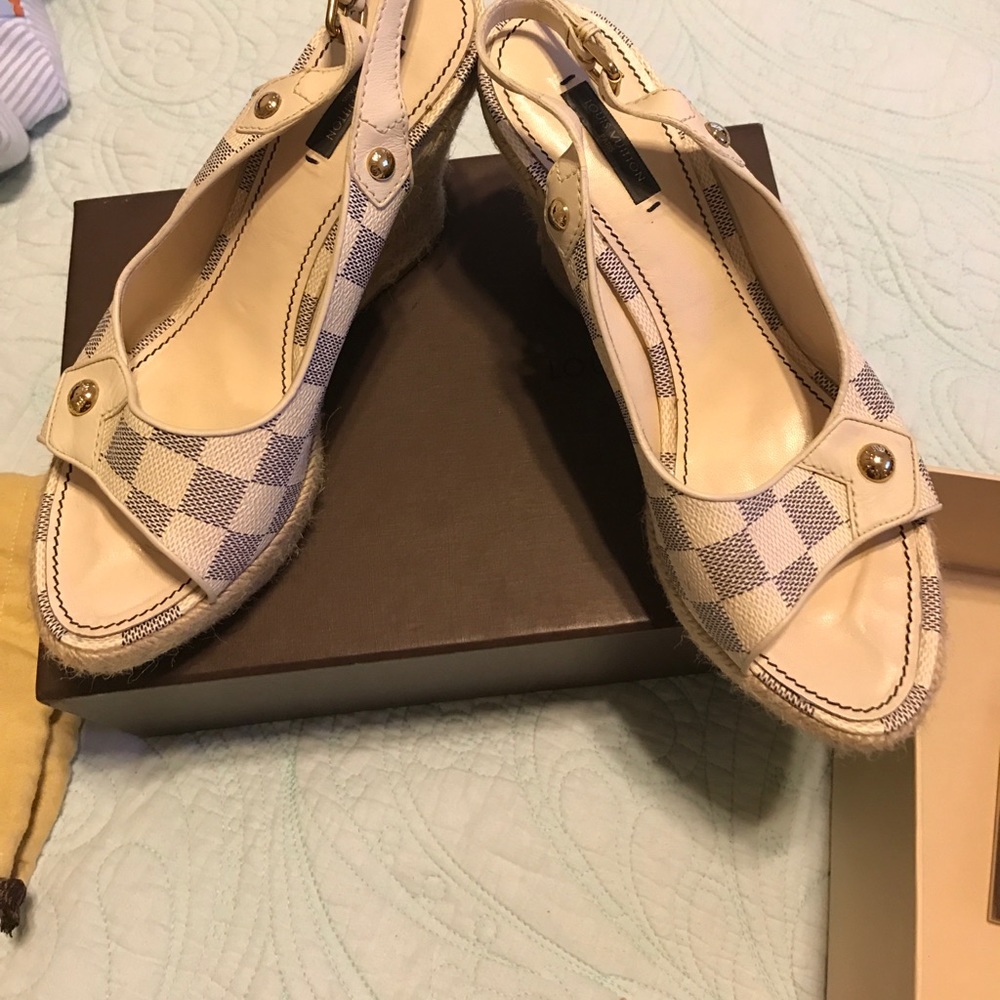 Louis Vuitton women wedges