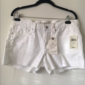 Lucky Brand white cut off denim shorts BRAND NEW