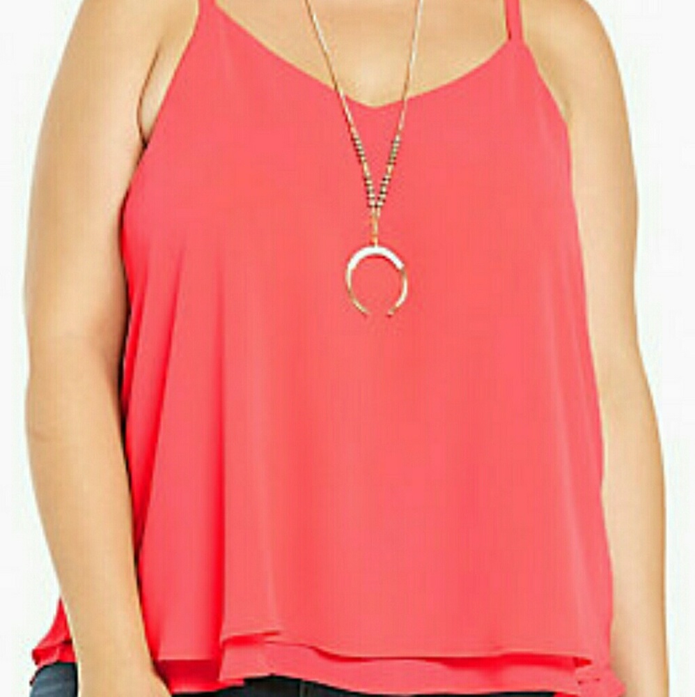 Torrid double layered chiffon cami size 00