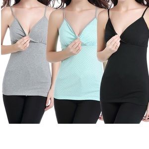 Adorable 3-Pack Nursing Camisoles