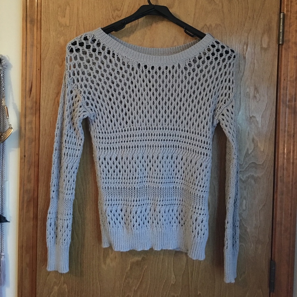 Grey knit sweater
