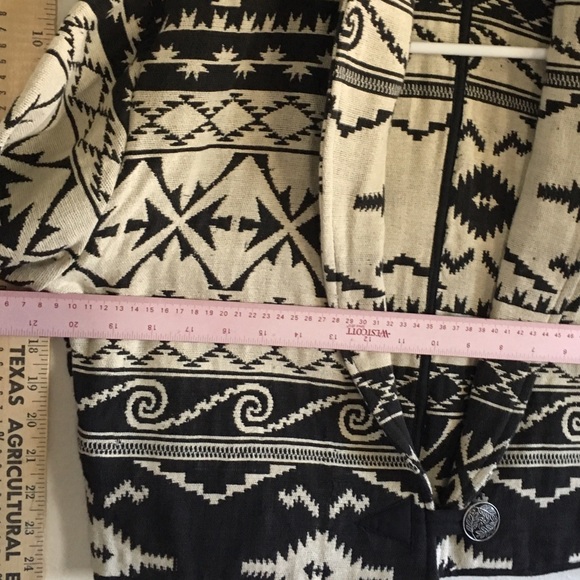 Western crop jacket embroidered black white LS - Picture 8 of 8