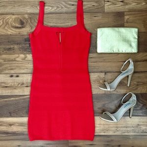 FINAL DROP 🌹 Bebe sexy red fitted cocktail dress