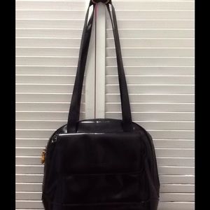 Auth. Gucci vintage black shoulder bag