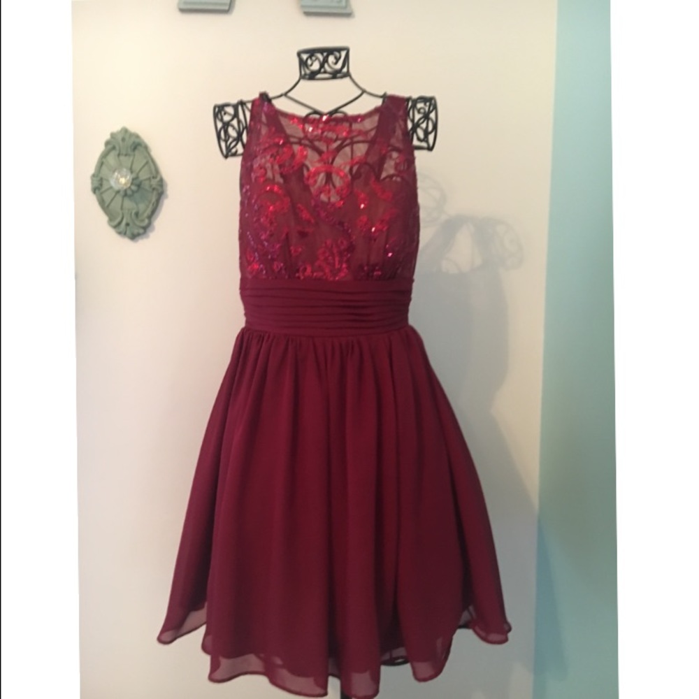 Sexy red dress