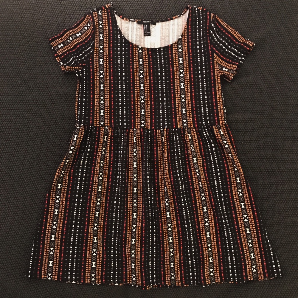 Forever 21 Printed Skater Dress