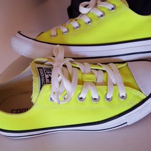 Neon Yellow Converse