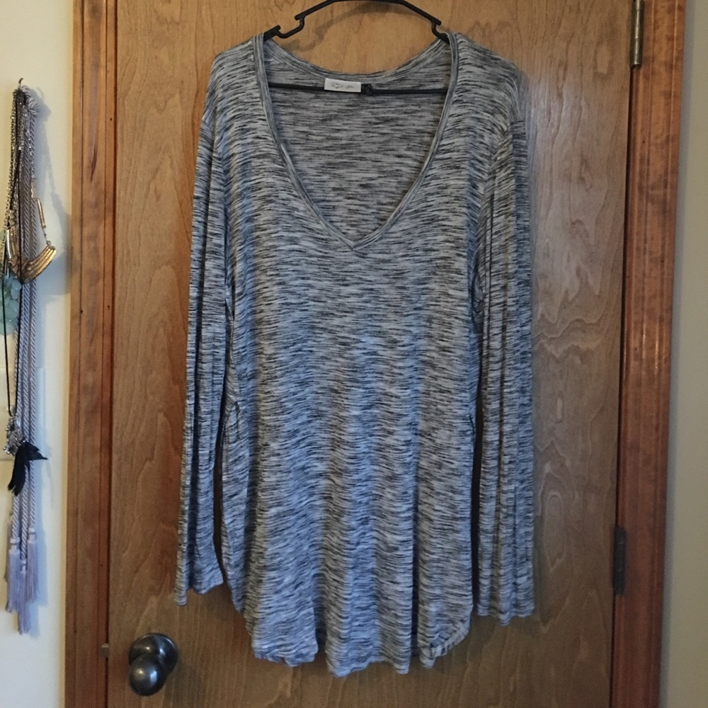 Lightweight grey long sleeve shirt