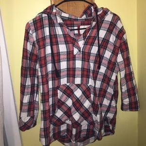 Flannel hoodie