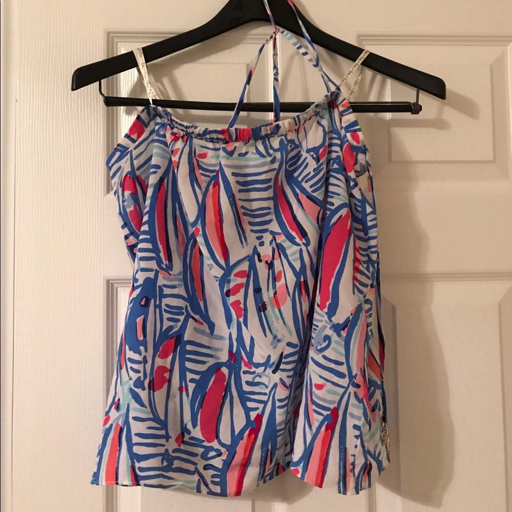 Red Right Return Lilly Pulitzer Halter Top