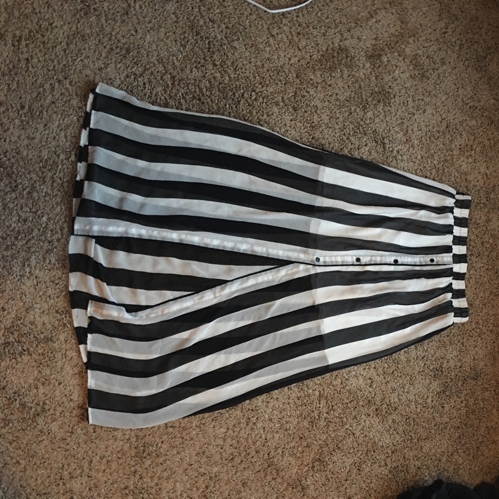 Black and white skirt