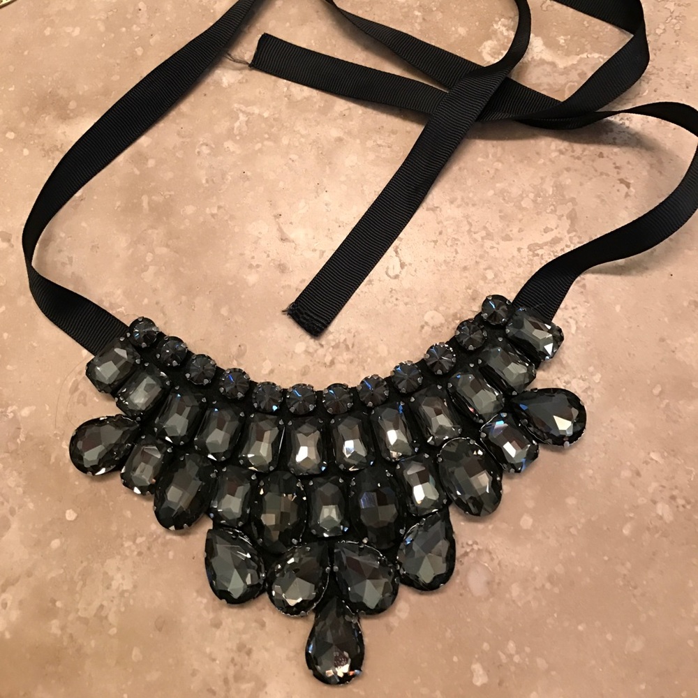 Crystal bib necklace