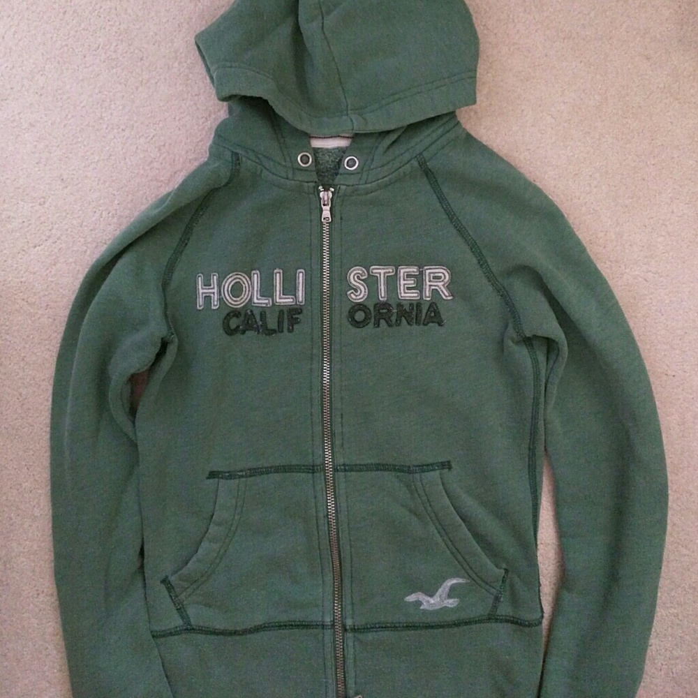 Hollister Green Jacket S Size