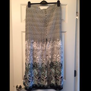 Abstract & paisley printed Express Maxi-skirt