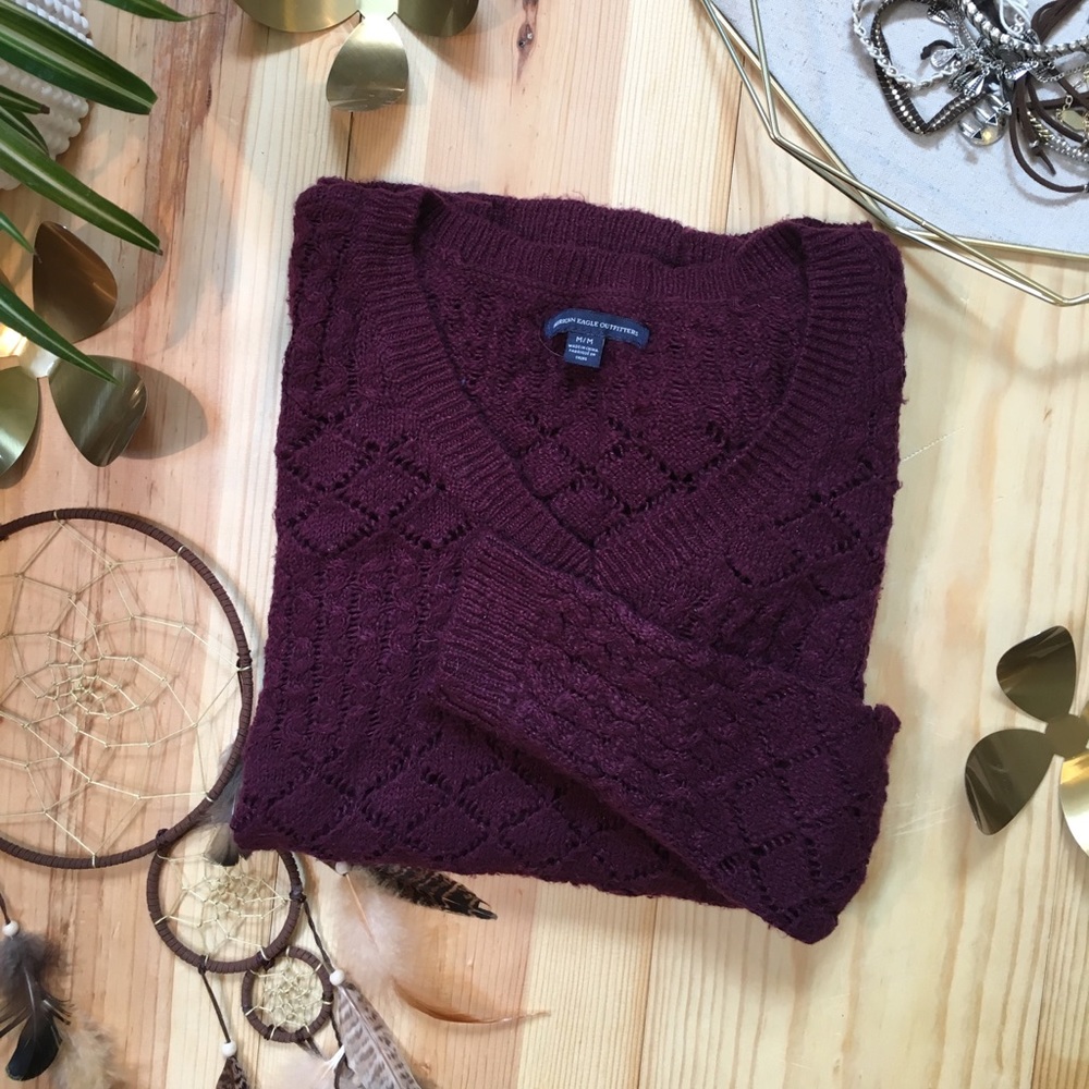 Burgundy Sweater