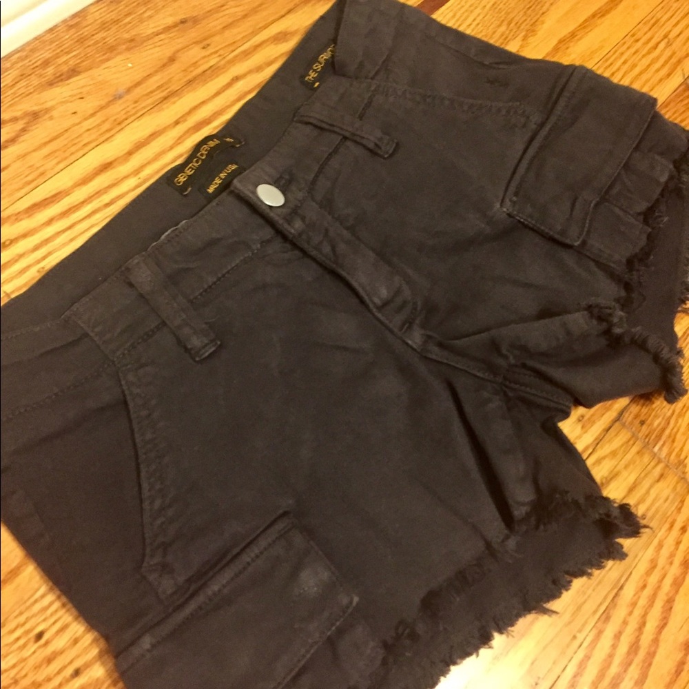 Genetic Denim Navy The Survivor Cutoff Shorts