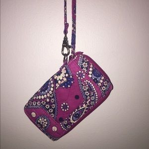 Vera Bradley Wristlet with phone pocket