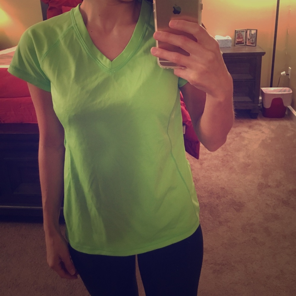 Lime Green Everlast V-Neck
